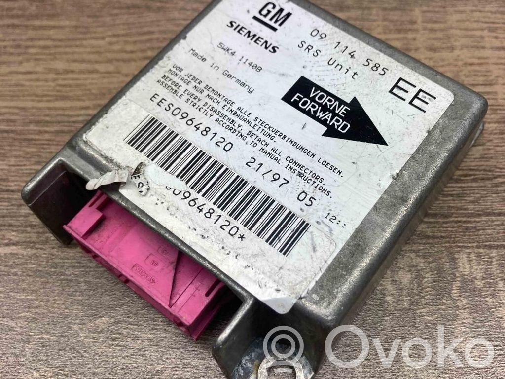 Opel Corsa B Unitate/modul de comandă airbaguri 