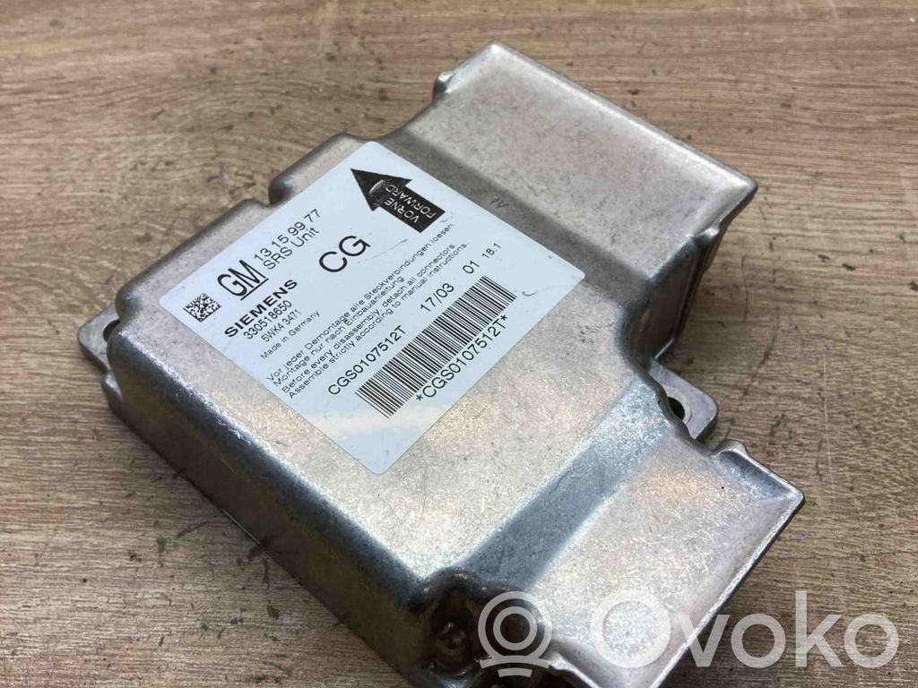 Opel Signum Centralina/modulo airbag 