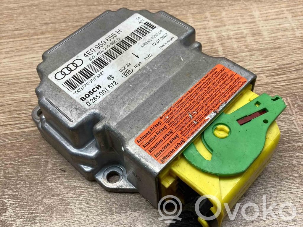 Unidad de control/módulo del Airbag   4E0959655H,4E0910655D,0285001672