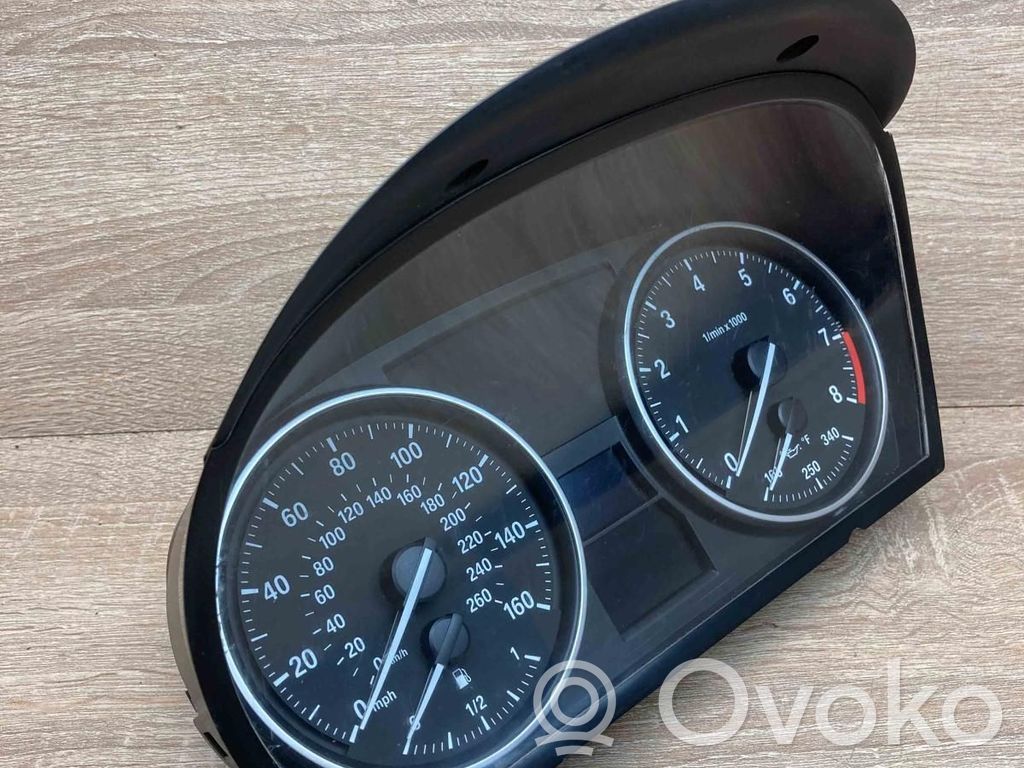 BMW 3 E90 E91 Spidometrs (instrumentu panelī) 