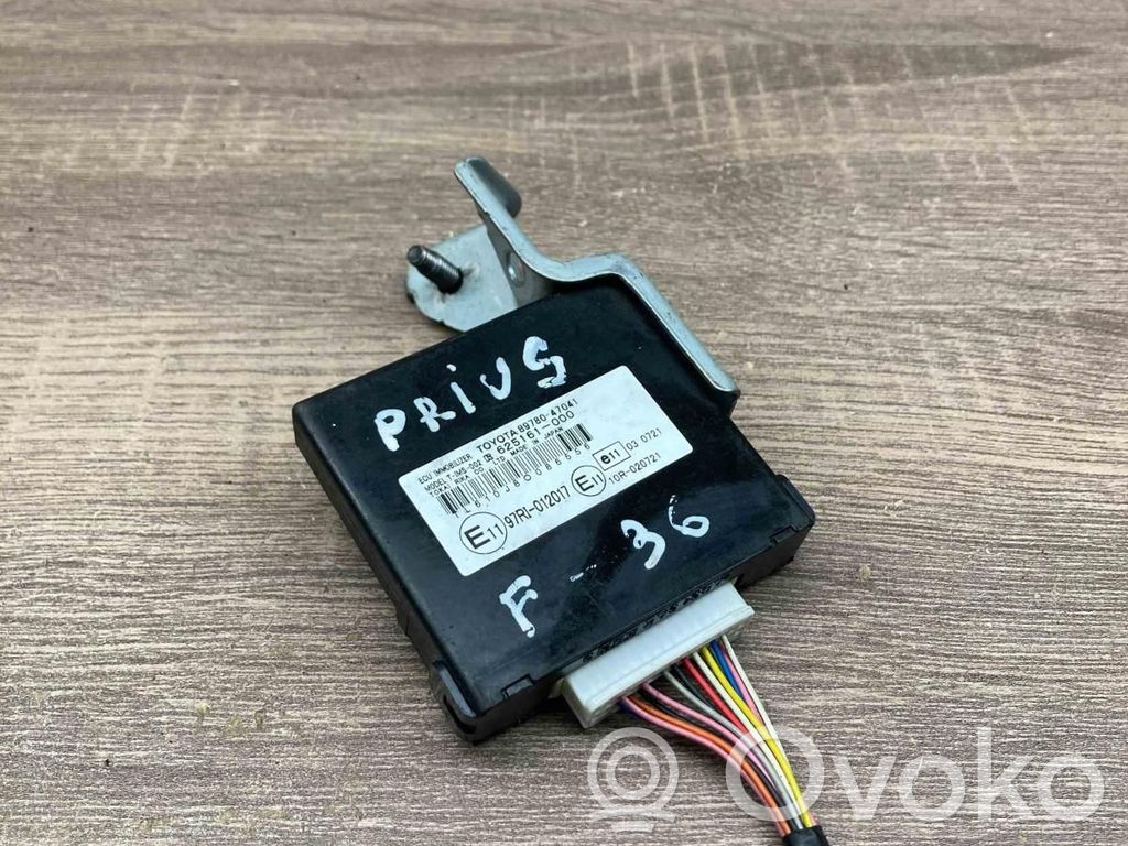 Toyota Prius (XW20) Centralina/modulo immobilizzatore 