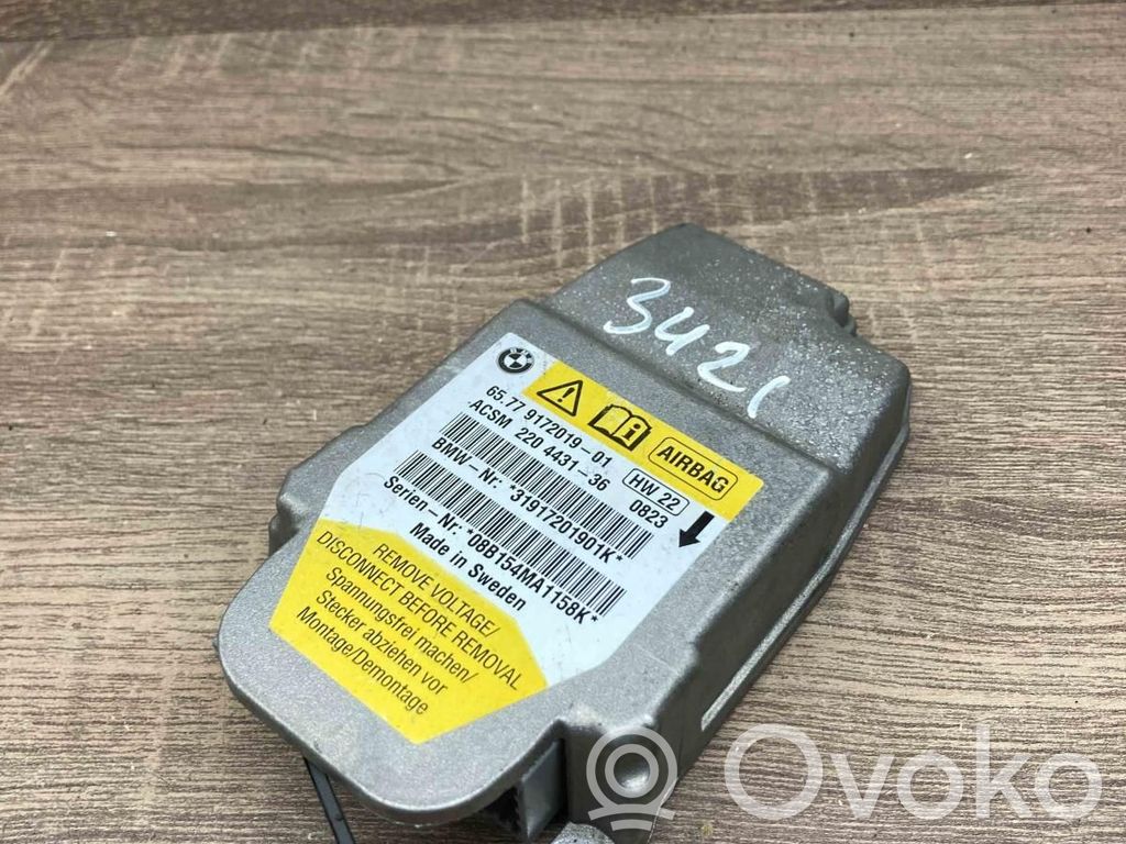 BMW 5 E60 E61 Centralina/modulo airbag 
