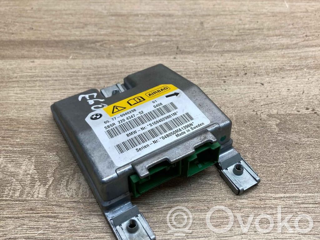 BMW 5 E60 E61 Unitate/modul de comandă airbaguri 
