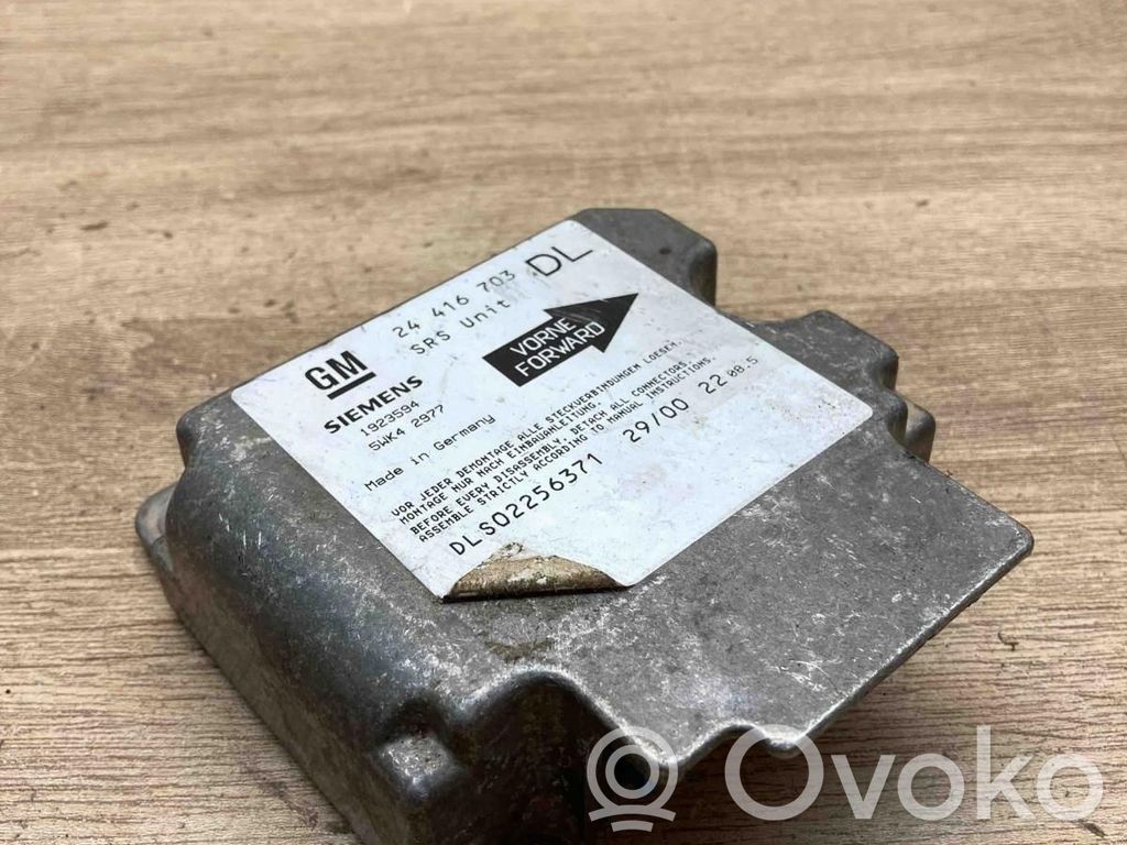 Opel Astra G Unitate/modul de comandă airbaguri 