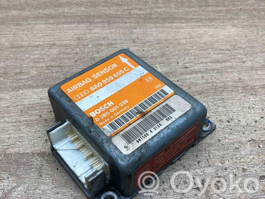 Unidad de control/módulo del Airbag   8A0959655C,0285001038