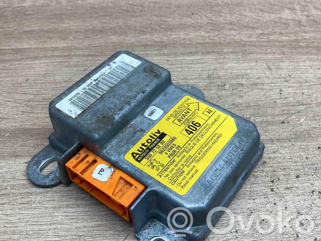 Peugeot 406 Sterownik / Moduł Airbag 