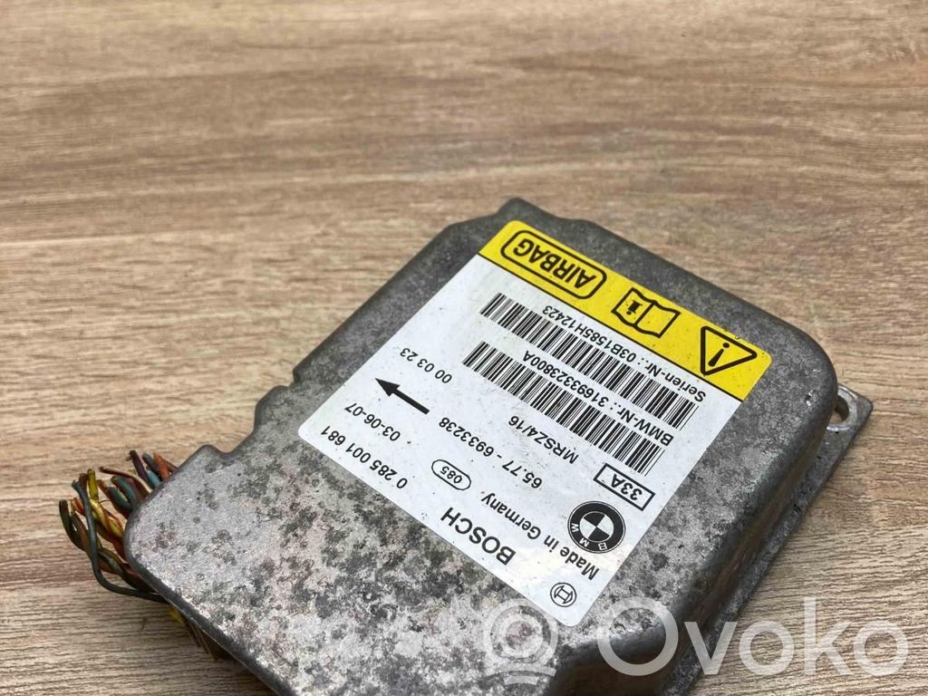 Airbag control unit/module   6933238,0285001681,WITHPLUG