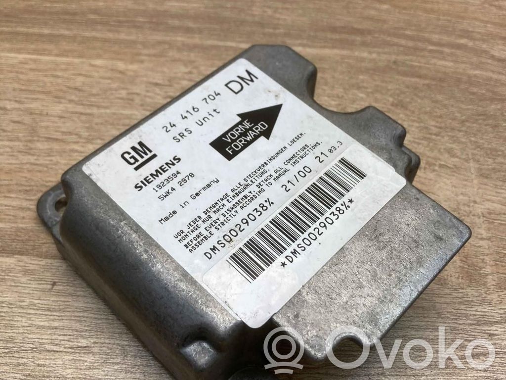 Opel Zafira A Unitate/modul de comandă airbaguri 
