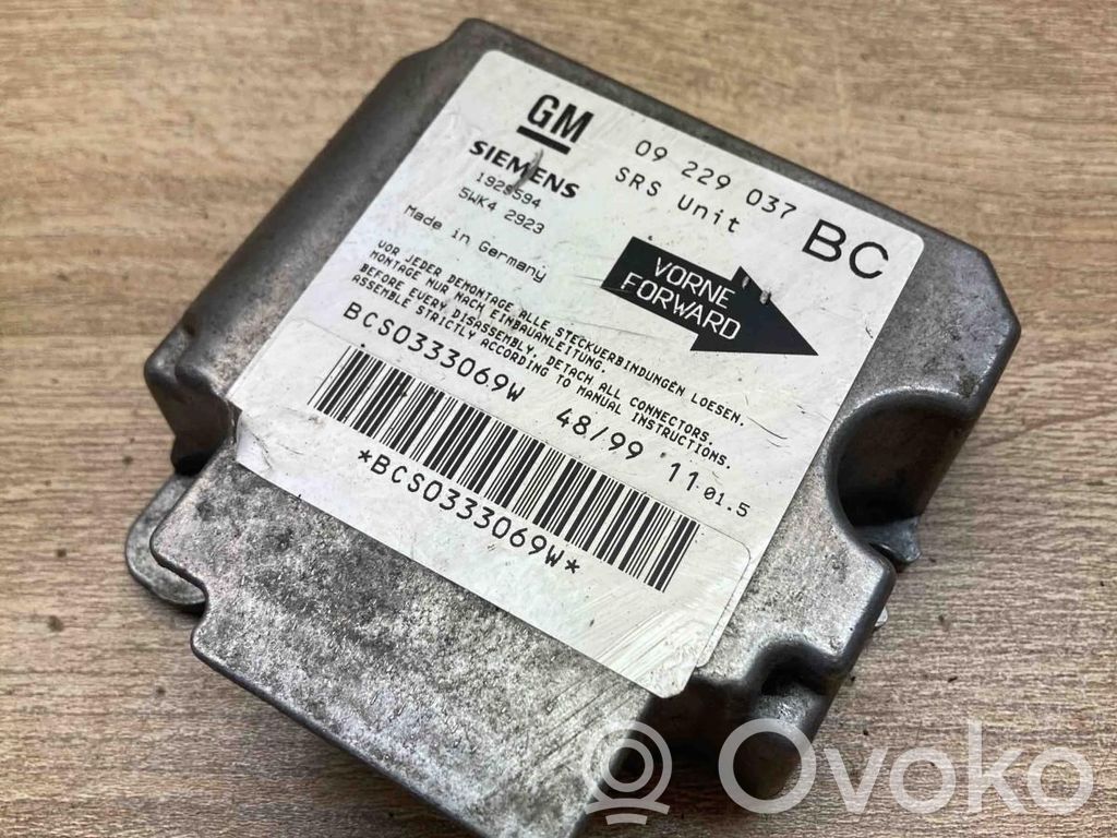 Opel Vectra B Centralina/modulo airbag 