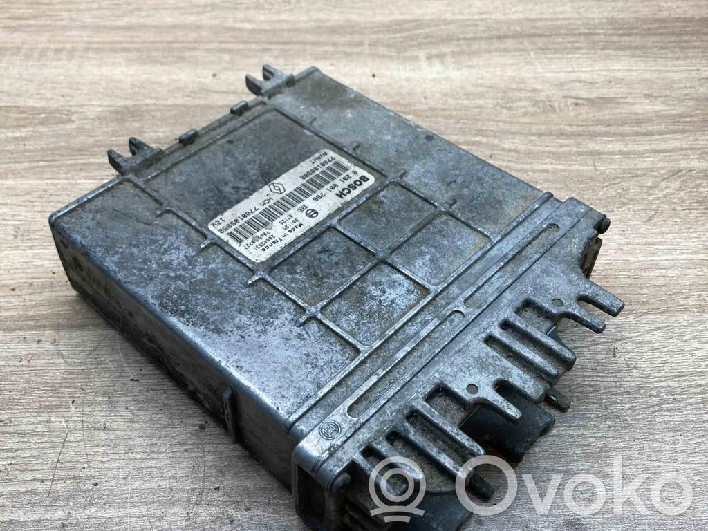 Engine control unit/module ECU   7700105952,0281001766,USED