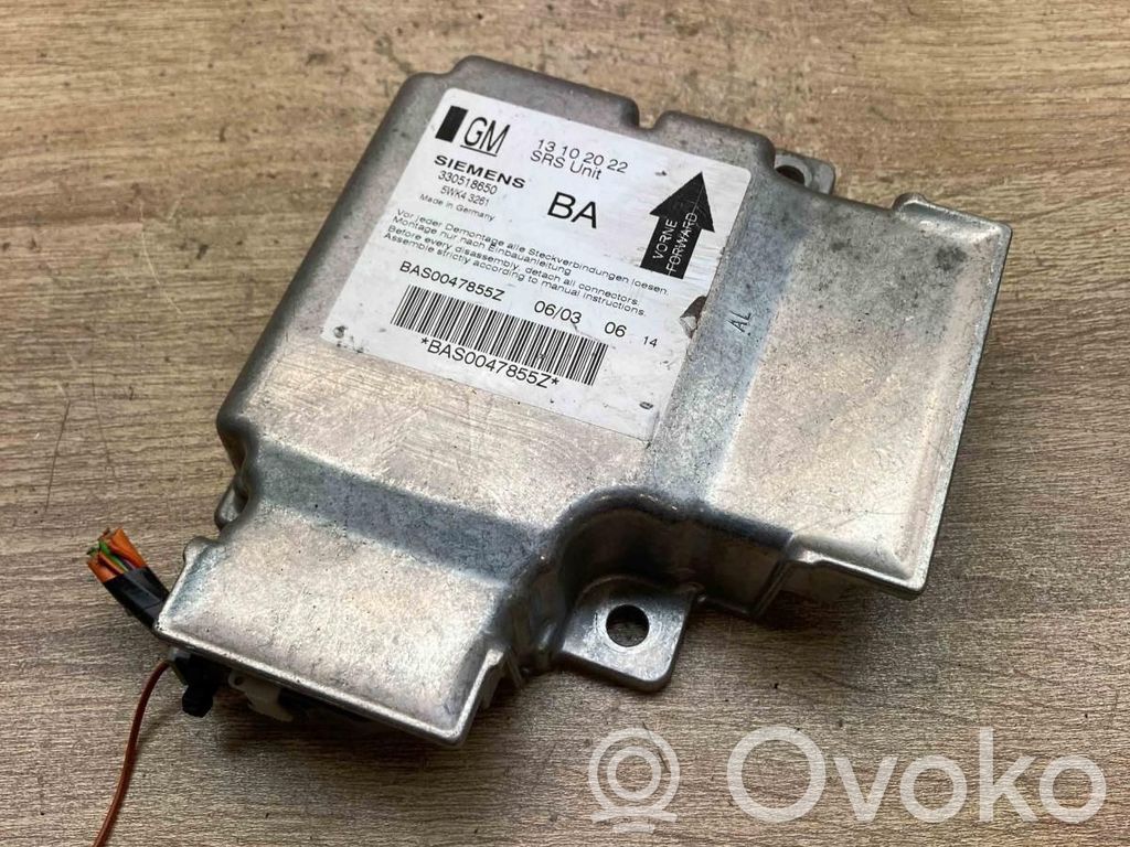 Opel Vectra C Centralina/modulo airbag 