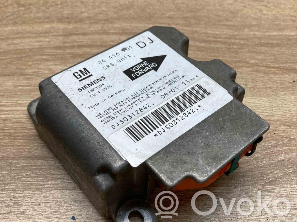 Opel Vectra B Sterownik / Moduł Airbag 