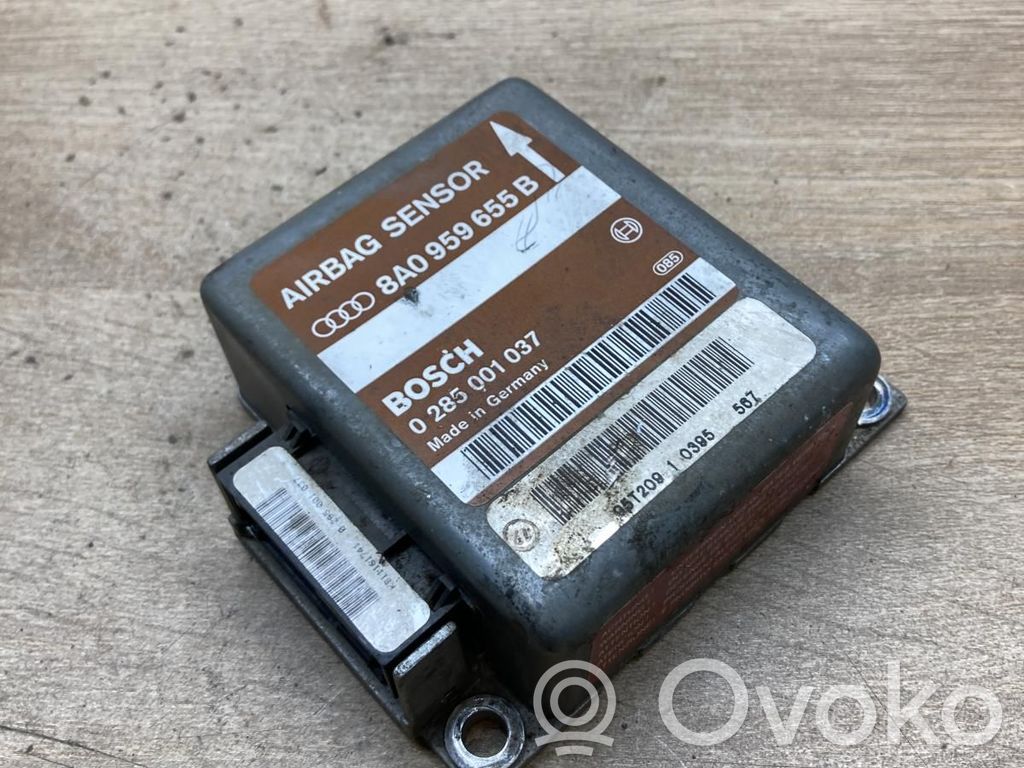 Unidad de control/módulo del Airbag   8A0959655B,0285001037