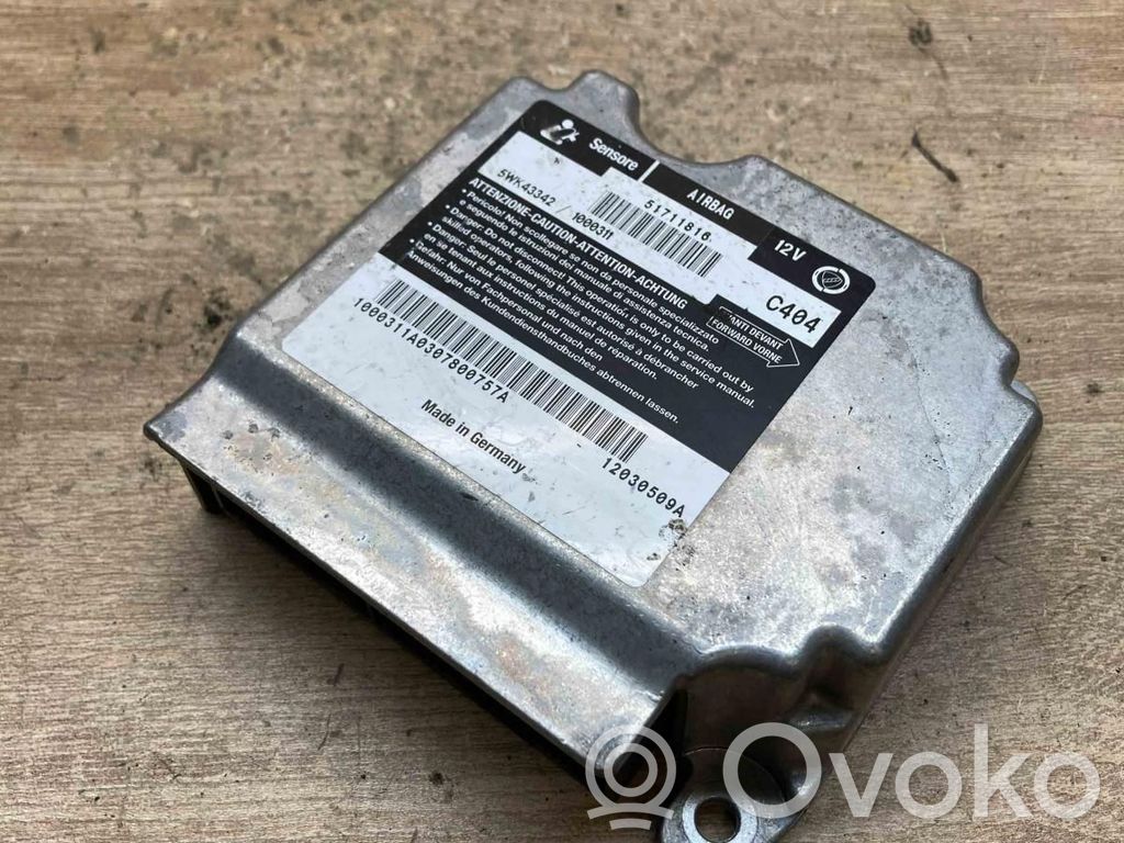 Fiat Stilo Module de contrôle airbag