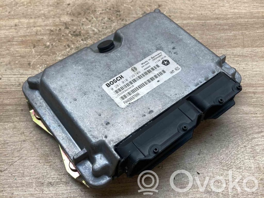 Engine control unit/module ECU   P04686870AA,0281010139
