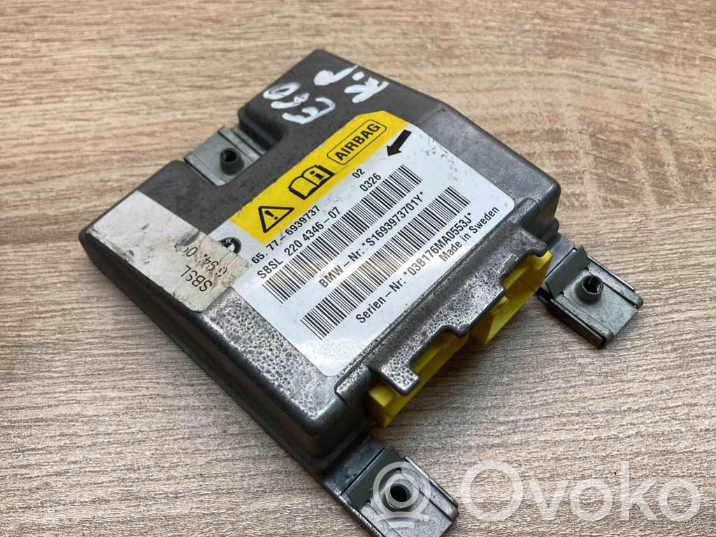 BMW 5 E60 E61 Module de contrôle airbag 
