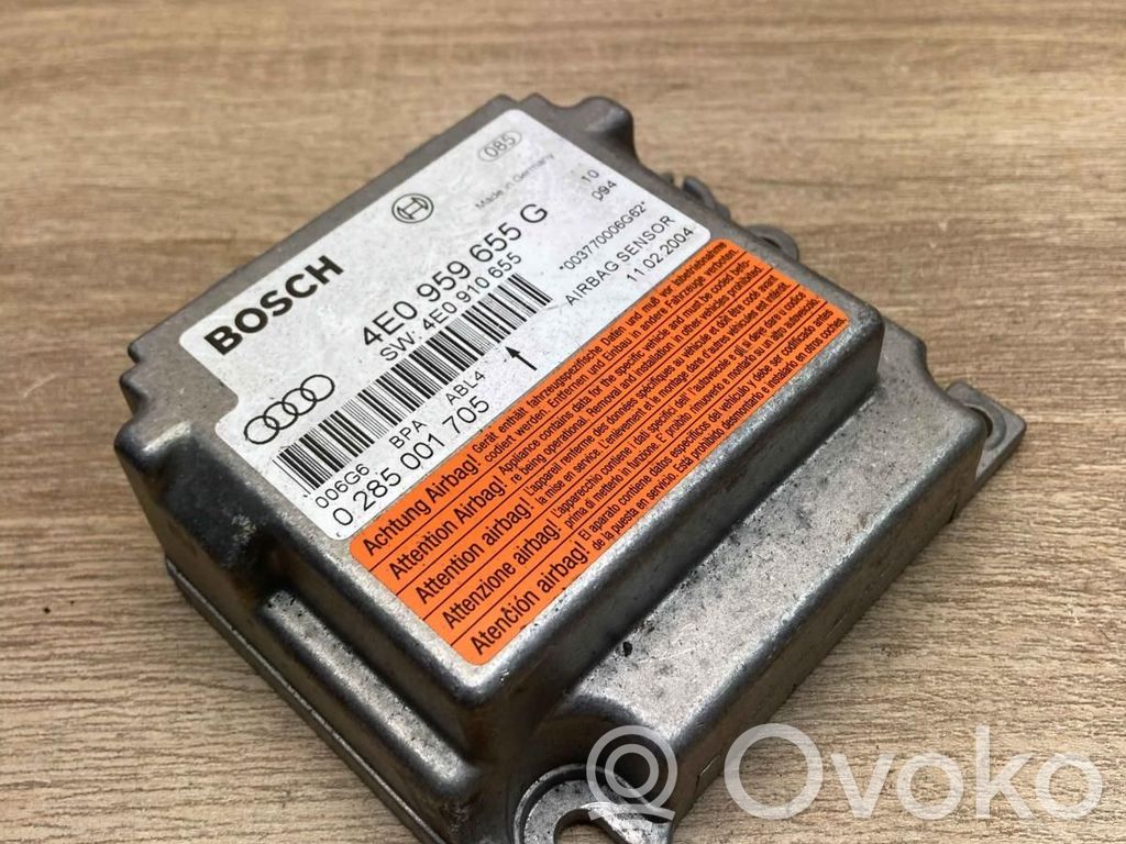 Airbag control unit/module   4E0959655G,0285001705,006G6
