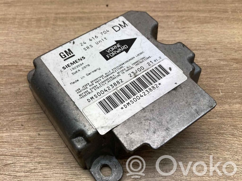 Opel Zafira A Unitate/modul de comandă airbaguri 