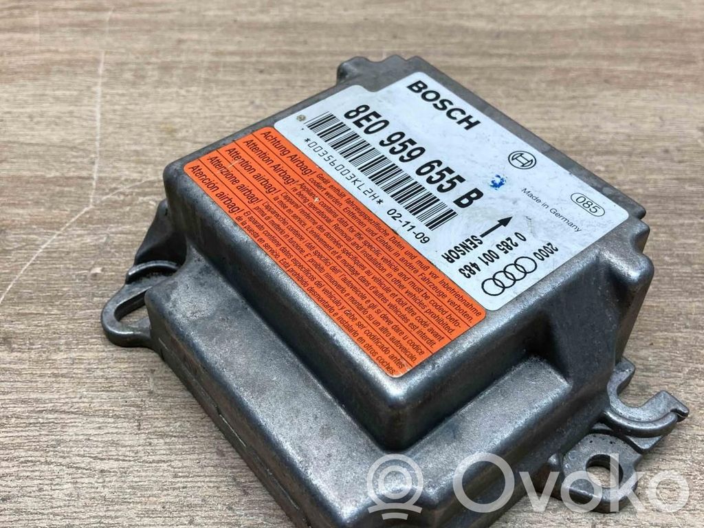 Audi A4 S4 B6 8E 8H Airbagsteuergerät 