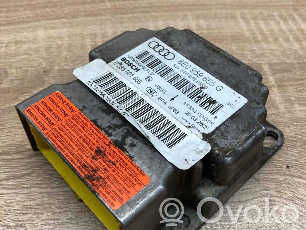 Audi A4 S4 B6 8E 8H Centralina/modulo airbag