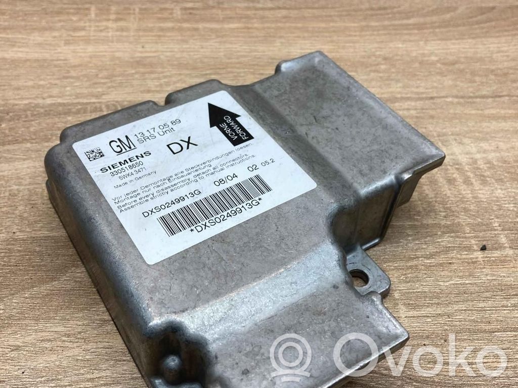 Opel Vectra C Centralina/modulo airbag 