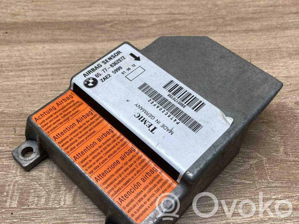 BMW 5 E39 Unitate/modul de comandă airbaguri 
