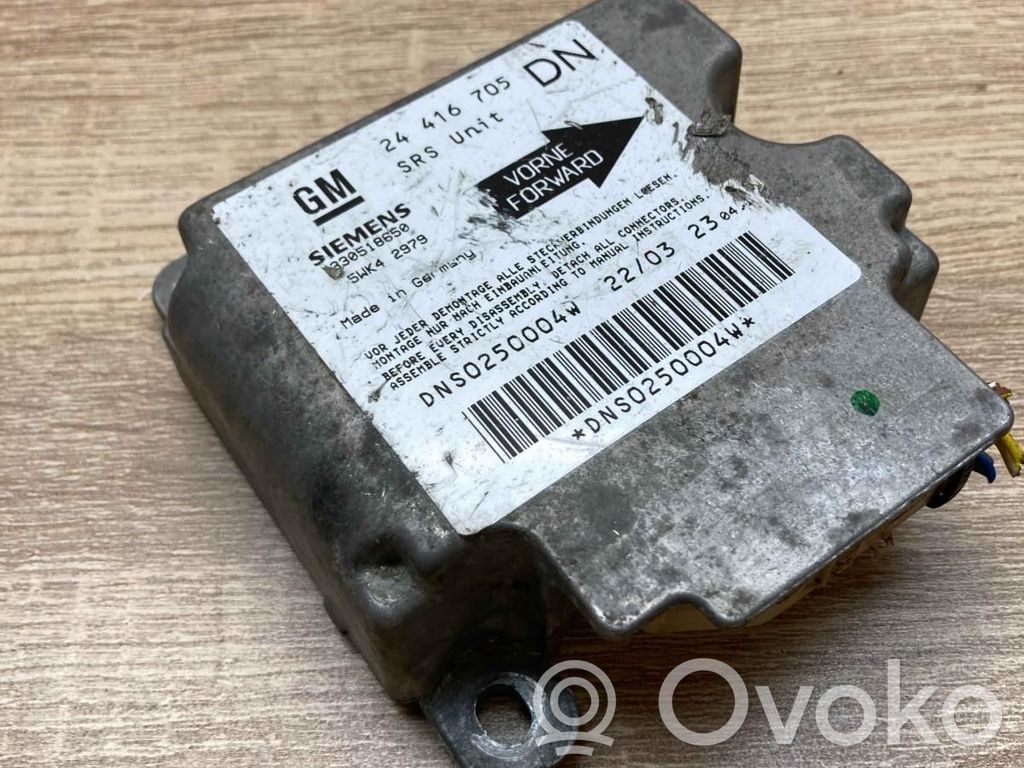 Opel Astra G Centralina/modulo airbag 