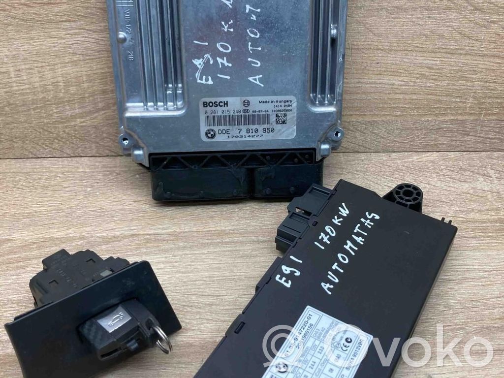 BMW 3 E90 E91 Engine ECU kit and lock set 