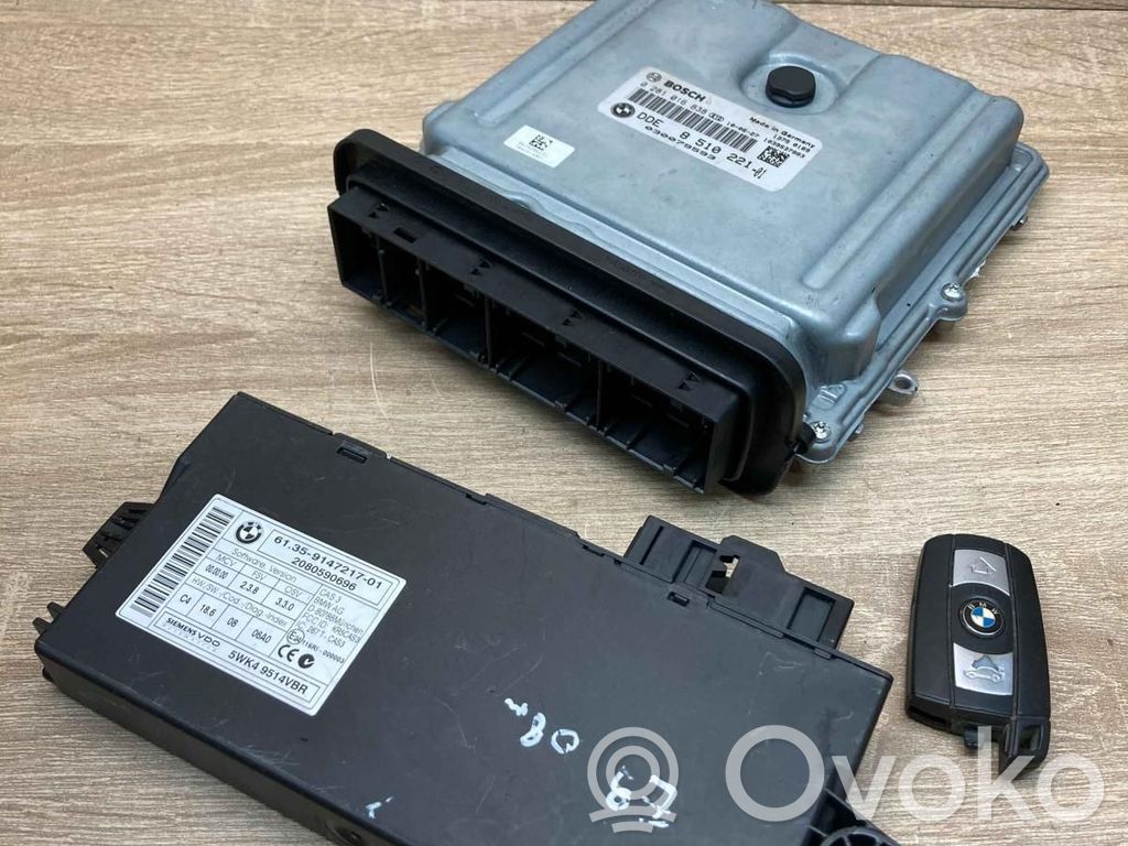 BMW 3 E90 E91 Kit centralina motore ECU e serratura 