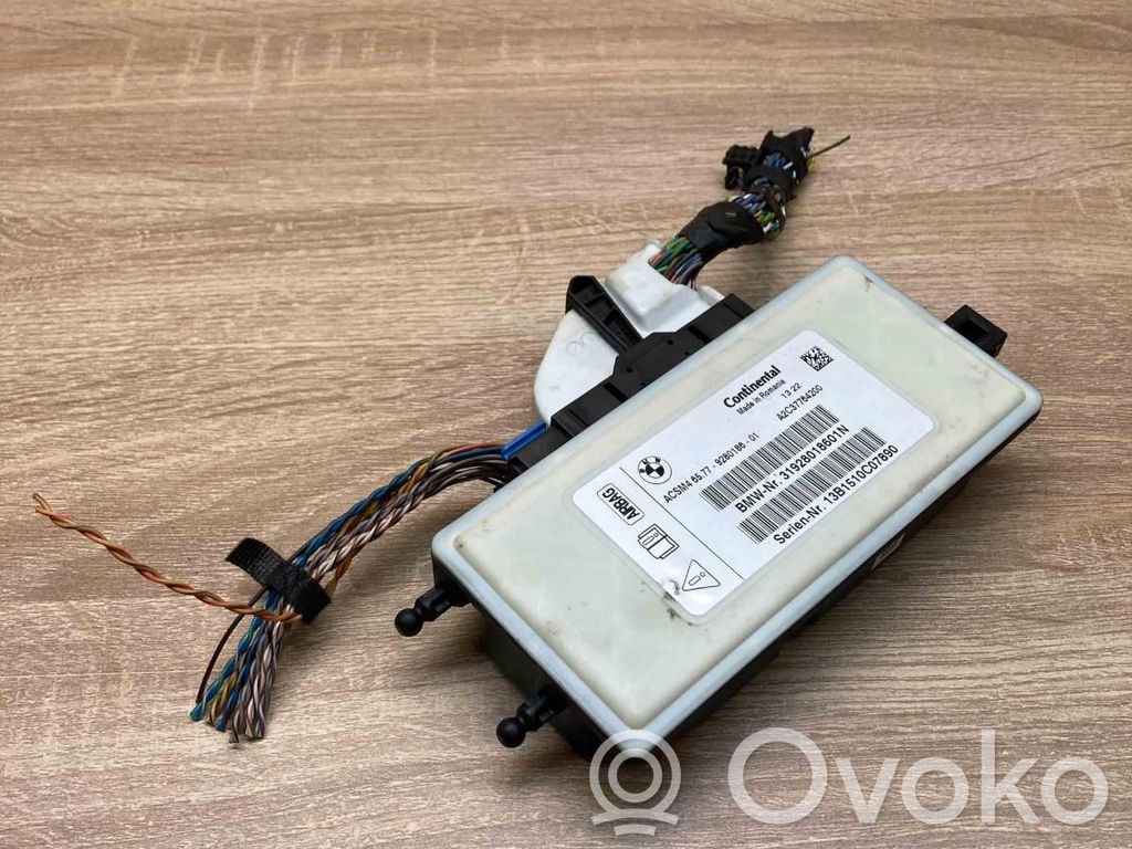 BMW 5 F10 F11 Centralina/modulo airbag 