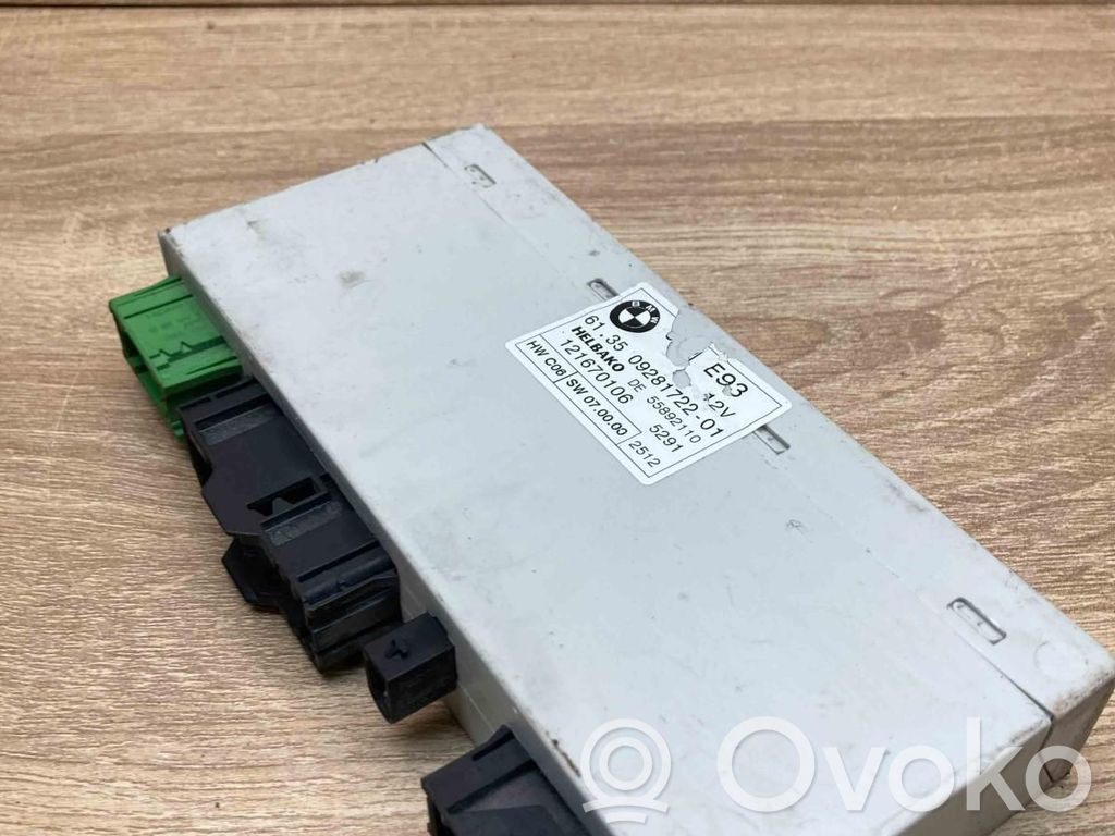 BMW 3 E92 E93 Sunroof control unit/module 