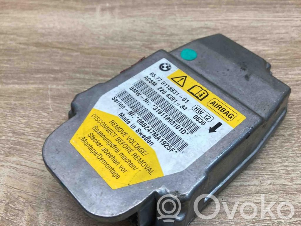 Airbag control unit/module   9118931,220439134