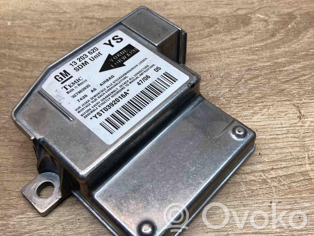 Centralina/modulo airbag   13203620,327963935