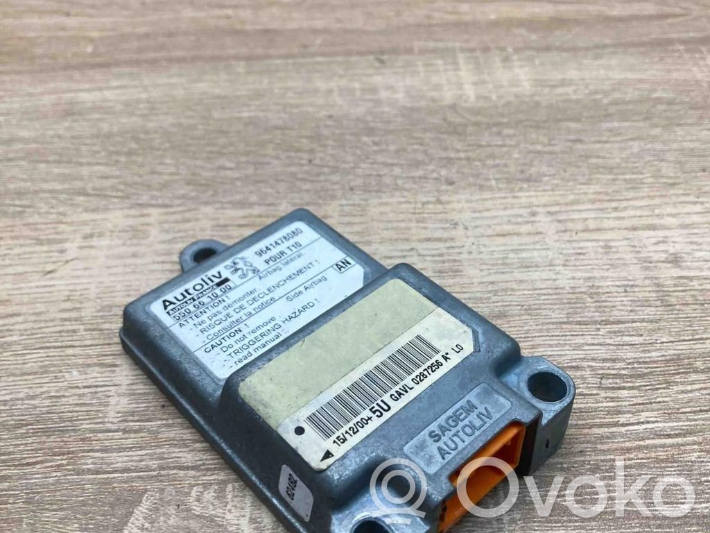 Peugeot 206 Module de contrôle airbag