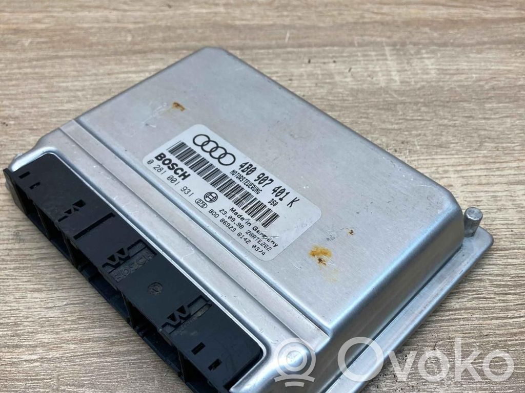 Audi A6 S6 C5 4B Unité de commande, module ECU de moteur 
