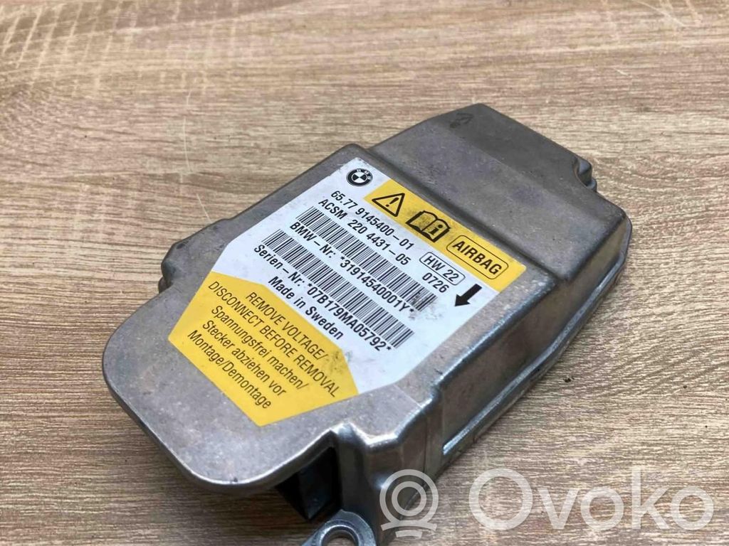 BMW 5 E60 E61 Centralina/modulo airbag 