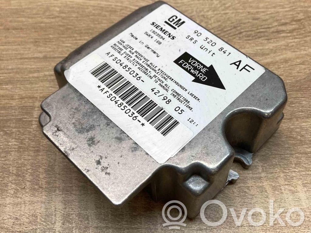 Sterownik / Moduł Airbag   90520841,5WK4168MAIN,AF