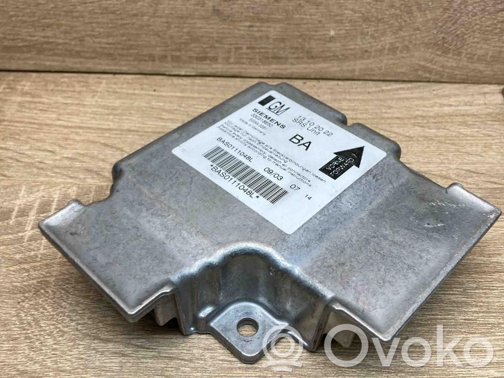 Opel Vectra C Centralina/modulo airbag 