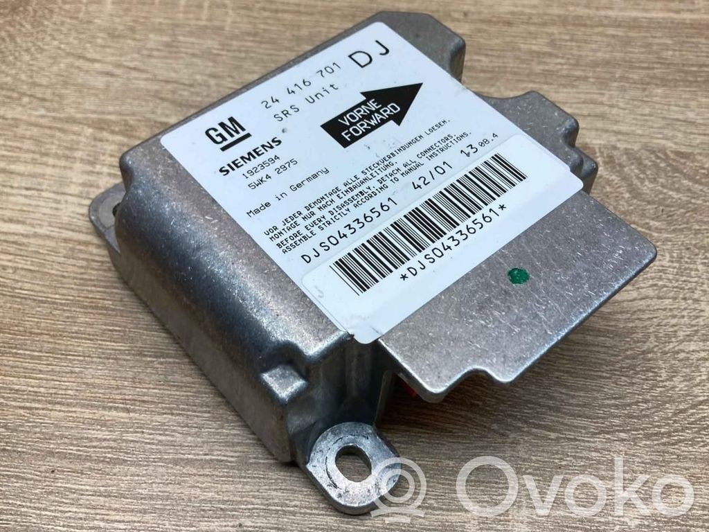 Sterownik / Moduł Airbag   24416701,5WK42975MAIN,DJ