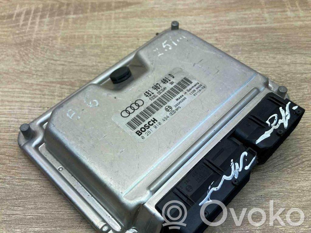 Audi A6 S6 C5 4B Moottorin ohjainlaite/moduuli (käytetyt) 