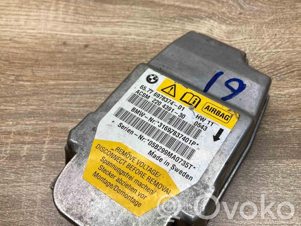Turvatyynyn ohjainlaite/moduuli   6978374