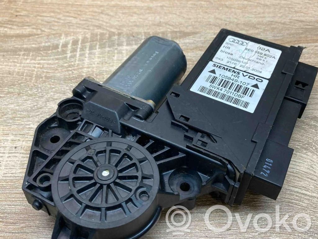 Audi A4 S4 B6 8E 8H Moteur de lève-vitre de porte arrière 