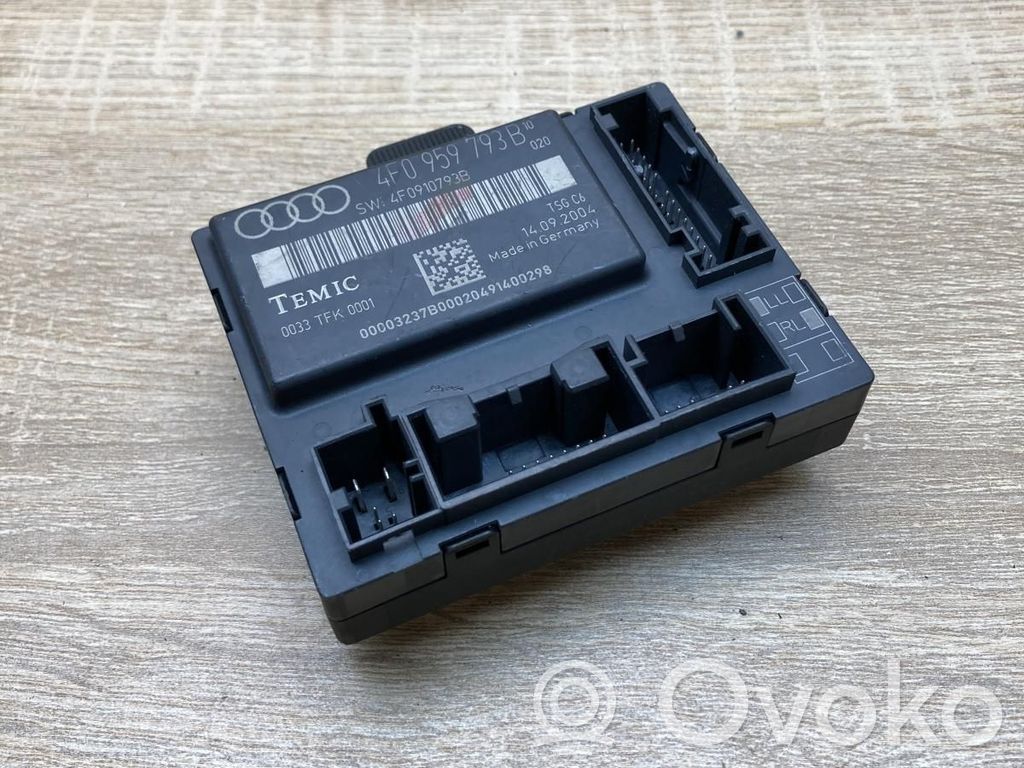 Audi A6 S6 C6 4F Centralina/modulo portiere 