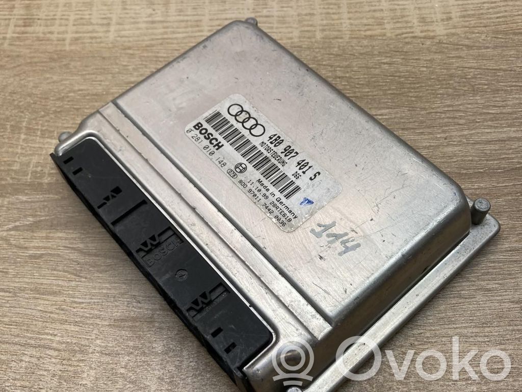 Engine control unit/module ECU   4B0907401S,0281010148