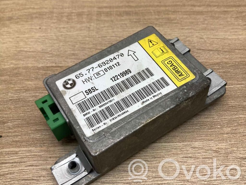 BMW 7 E65 E66 Unitate/modul de comandă airbaguri 