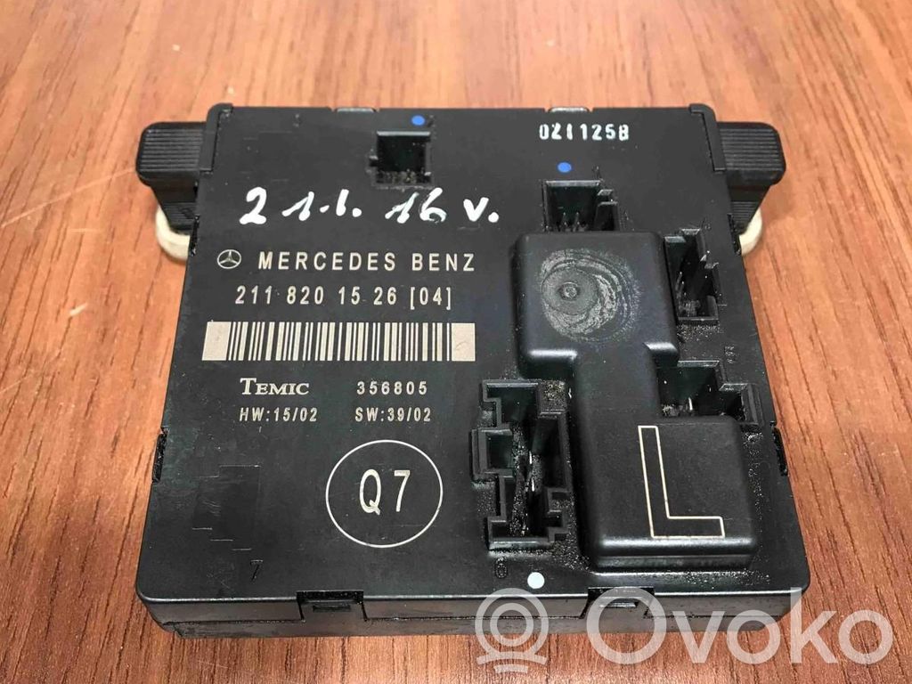 Mercedes-Benz E W211 Centralina/modulo portiere 