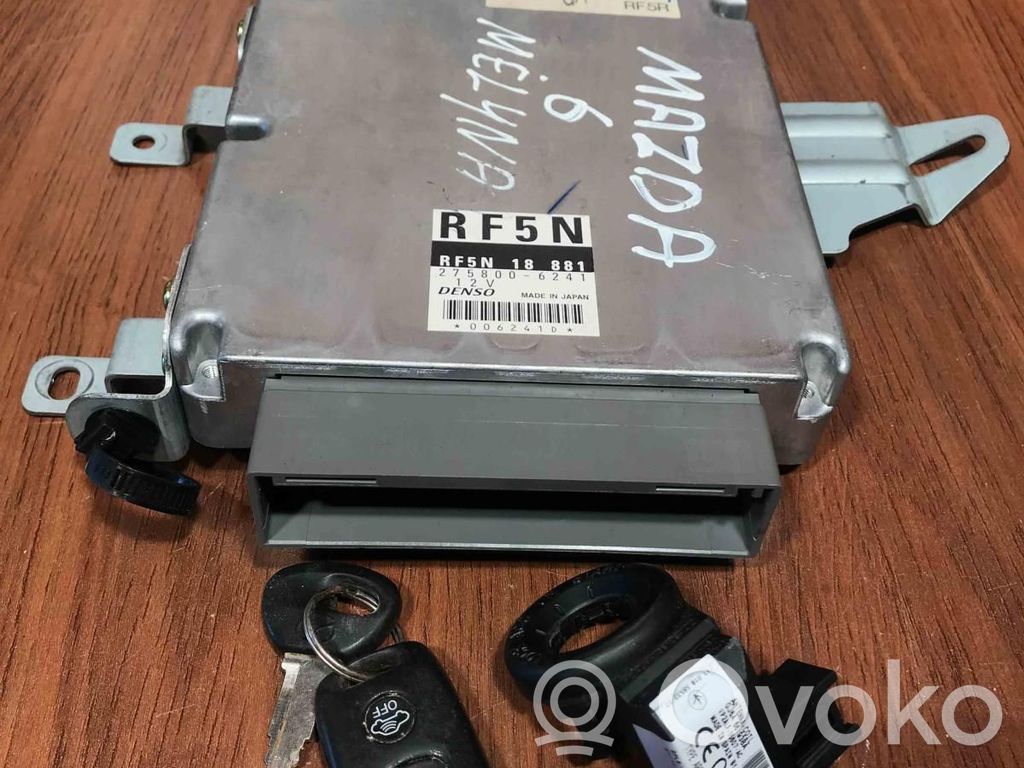 Mazda 6 Juego de cerradura y set ECU del motor 