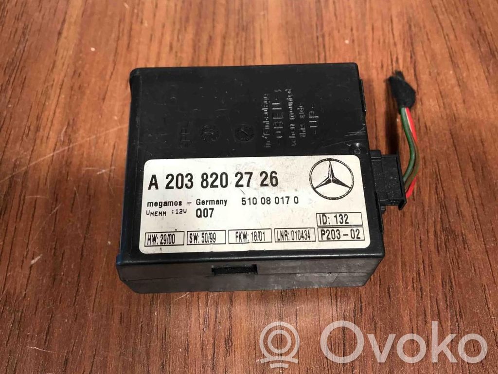 Unidad de control/módulo de alarma   A2038202726,510080170