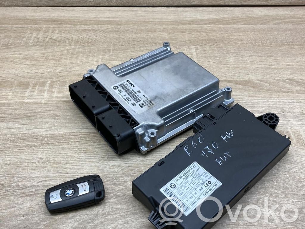 BMW 5 E60 E61 Kit centralina motore ECU e serratura 
