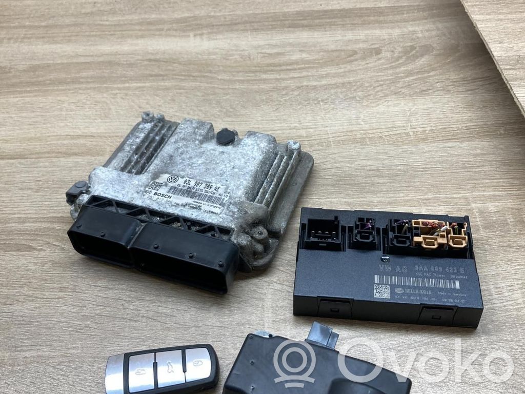 Volkswagen PASSAT B7 Kit cu ECU motor și set închidere uși 